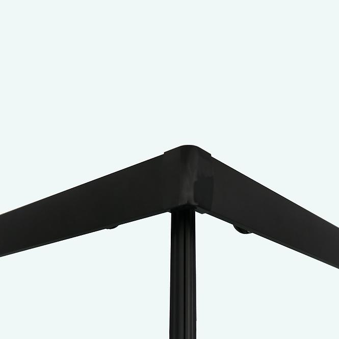 Zuhanykabin negyedkör Elize 80x80x200 black,6