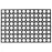 Lábtörlő Honey Comb EU5000302 45x75 cm fekete