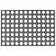 Lábtörlő Honey Comb EU5000302 45x75 cm fekete