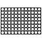Lábtörlő Honey Comb EU5000302 45x75 cm fekete