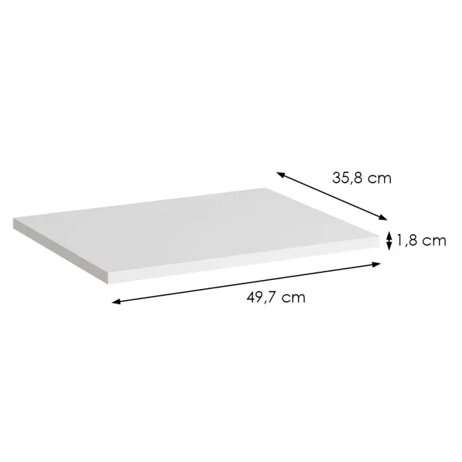 Polc a sarokszekrényhez R06 311 Ultra 2 db fehér,2