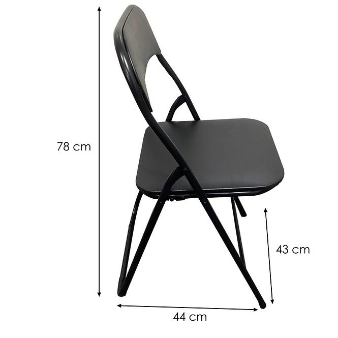Öszehajtható szék Dr-9-758 Luis 8267 Fekete
