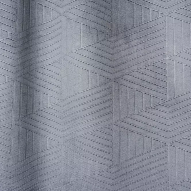 Függöny szalagon Blocks 135x245 szürke