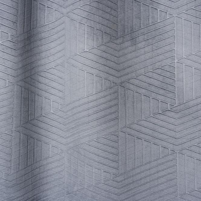 Függöny szalagon Blocks 135x245 szürke