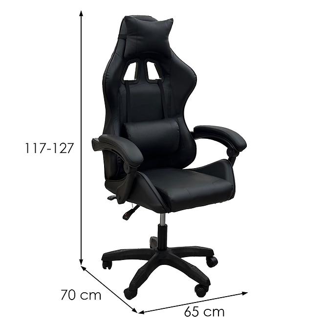 Gamer szék Erast 8682 fekete