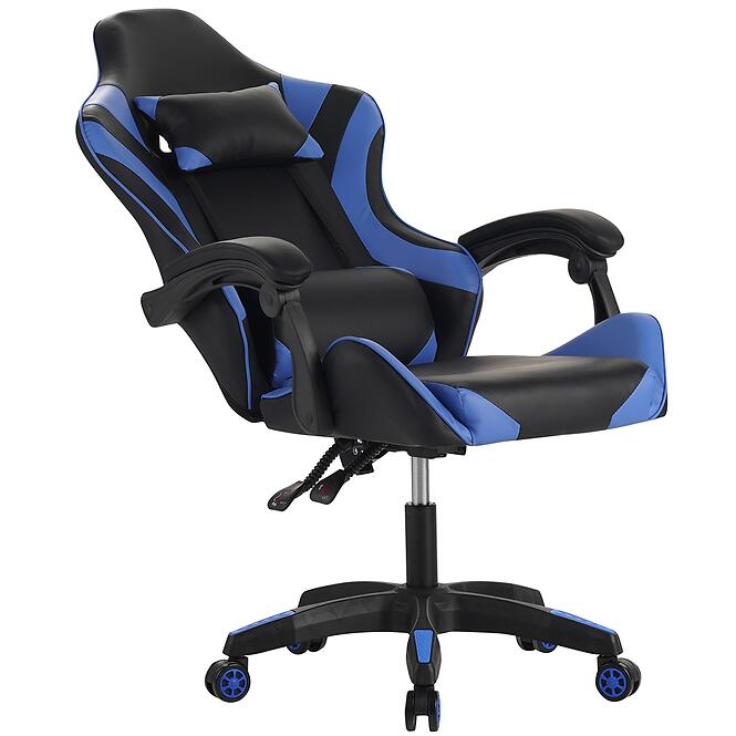 Gamer szék  Kastor 8687 fekete/kék,3