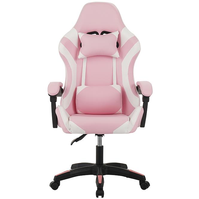 Gamer szék Kastor 8689 fehér/rózsaszín