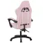 Gamer szék Kastor 8689 fehér/rózsaszín,5