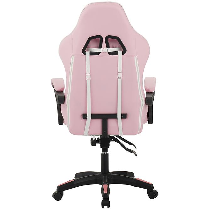 Gamer szék Kastor 8689 fehér/rózsaszín