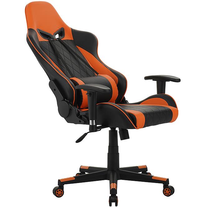 Gamer szék Backhus 8059 fekete/narancs