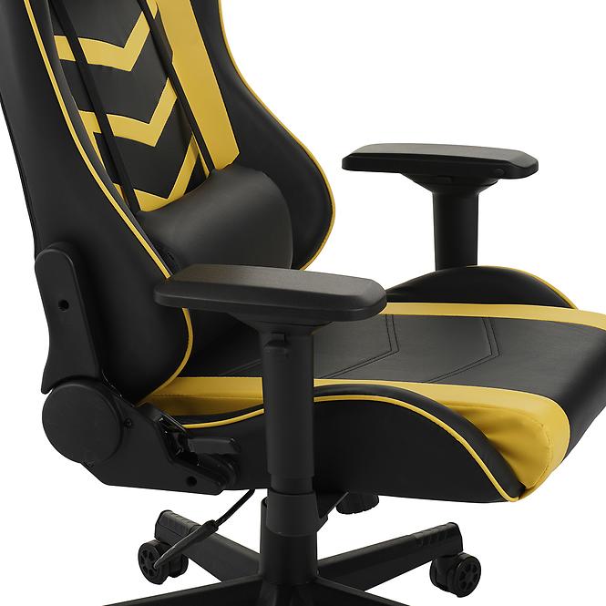 Gamer szék Leander 8691 fekete/sárga
