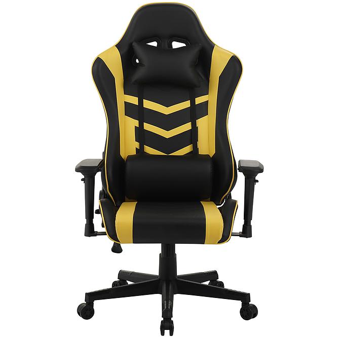 Gamer szék Leander 8691 fekete/sárga