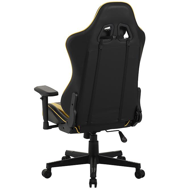 Gamer szék Leander 8691 fekete/sárga,5