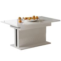 Asztal, felhúzható Solaris 170 fehér fényű