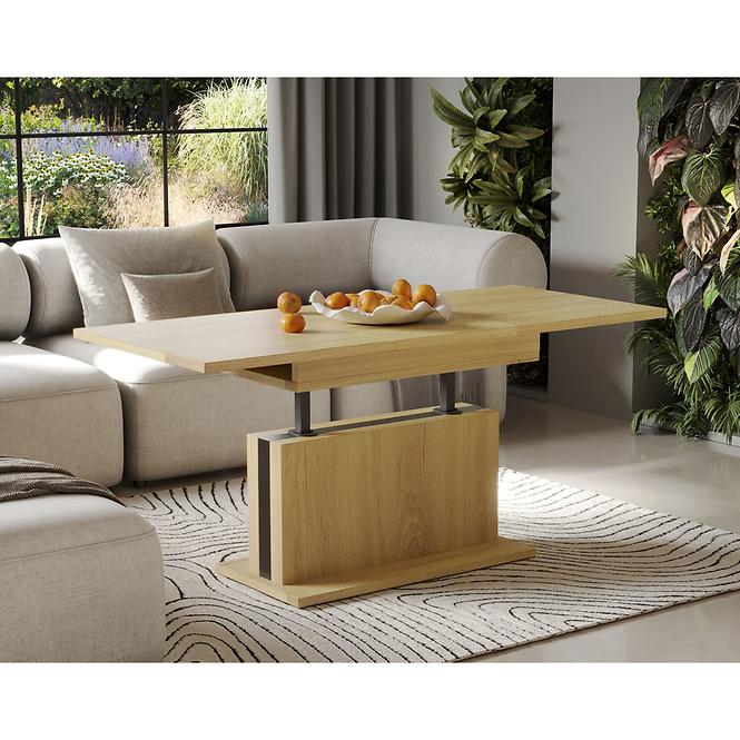 Asztal, felhúzható Solaris 170 tölgy natura