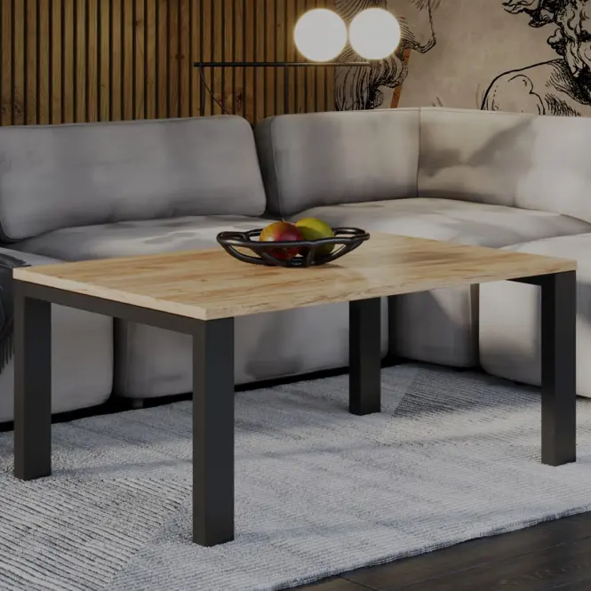 Dohányzóasztal Garold 120 tölgy arany craft,3