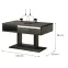 Dohányzóasztal Tilo 100 sötét konkrét,2