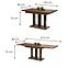 Asztal Appia 210 matt fekete láb tölgy stirling,3
