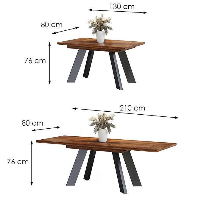 Asztal Como 210 tölgy stirling