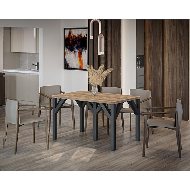 Asztal Dunaj 240 tölgy arany craft