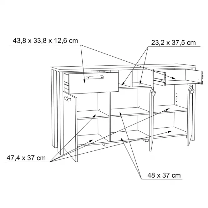 Komód Symmach CLFK231,6