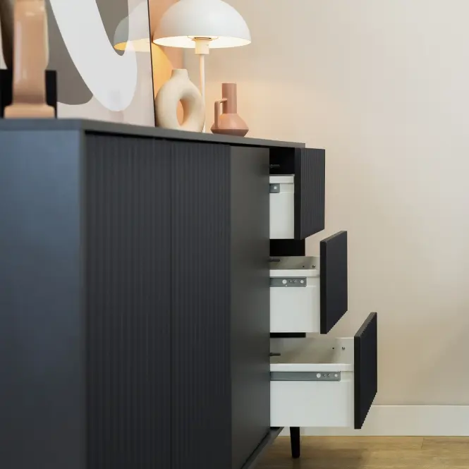 Komód 3D3S Barcelona antracit,6