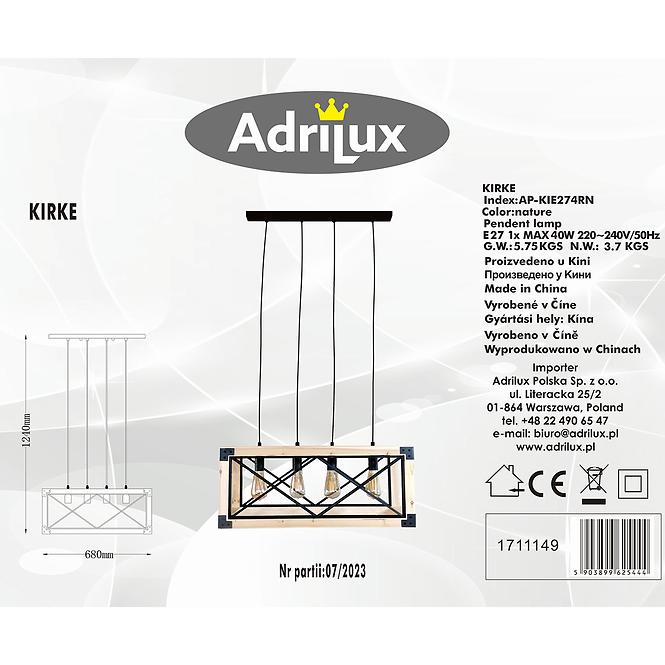 Lámpa Kirke AP-KIE274RN LW3