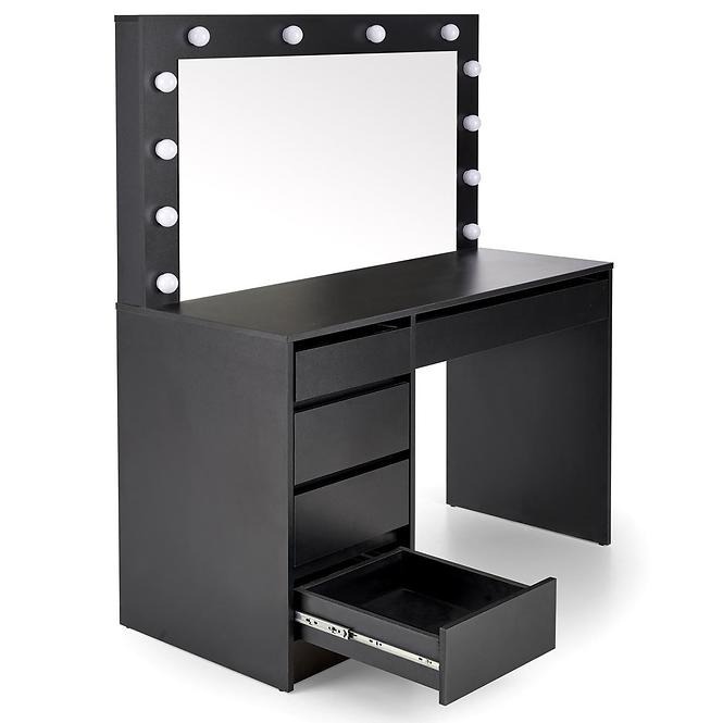 Fésülködő Hollywood XL fekete + LED,3