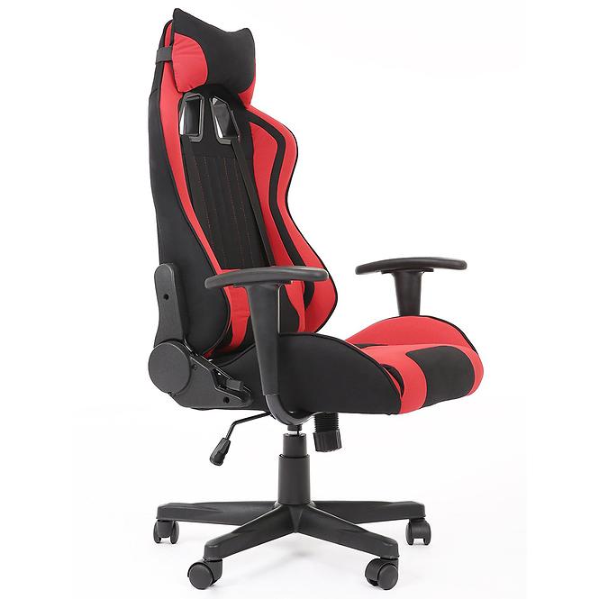 Forgószék Cayman piros/fekete,3