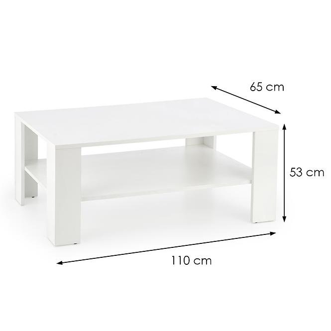 Dohányzóasztal Kwadro fehér 110,3