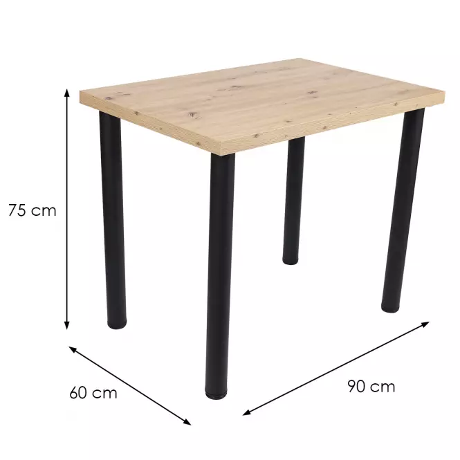 Asztal Ron 90x60 artisan,4
