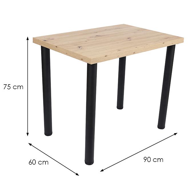 Asztal Ron 90x60 artisan,4