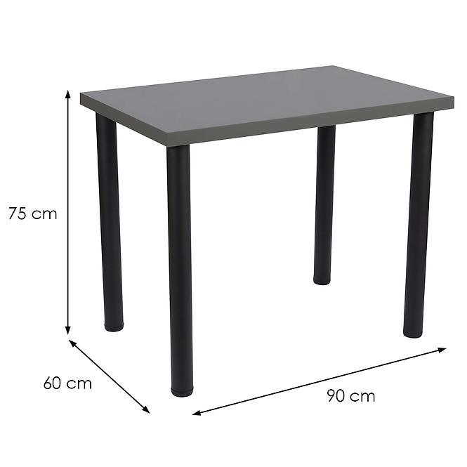 Asztal Ron 90x60 grafit