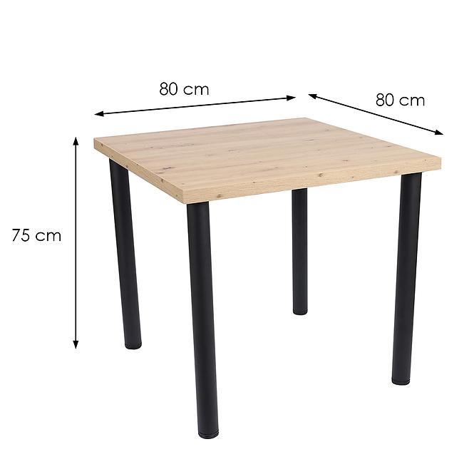 Asztal Ron 80x80 artisan,4