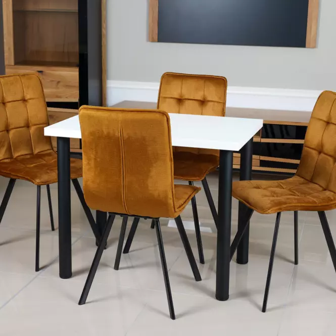 Asztal Ron 90x60 fehér,4