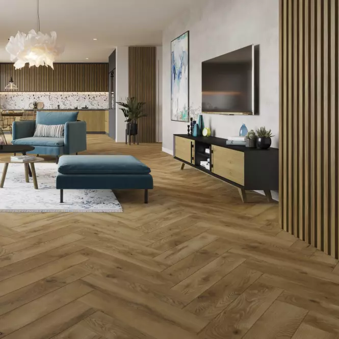 Laminált padló tölgy Royal 8mm AC5 Herringbone WR 64832,5