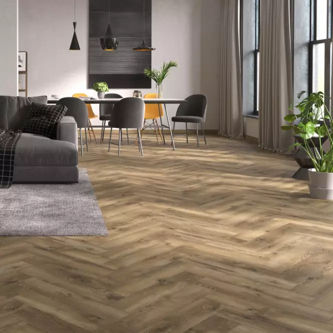 Laminált padló tölgy Manor 8mm AC5 Herringbone WR 64833