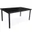 Asztal technorattan Dandy fekete 150x90 cm