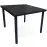 Asztal technorattan Dandy fekete 90x90 cm