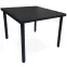 Asztal technorattan Dandy fekete 90x90 cm
