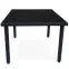 Asztal technorattan Dandy fekete 90x90 cm,2