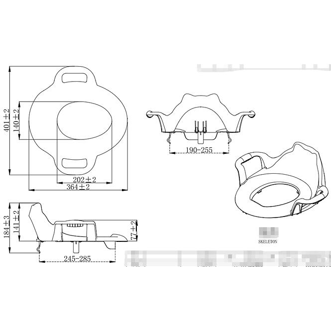 WC ülőke huzat gyerekeknek Baby Cut Blue,3