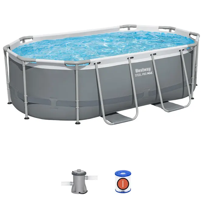 Ovális medence kerettel 3,05 x 2 x 0,84 m 5614A BESTWAY,5