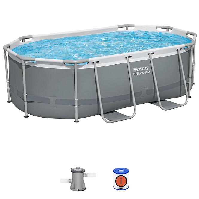 Ovális medence kerettel 3,05 x 2 x 0,84 m 5614A BESTWAY,5