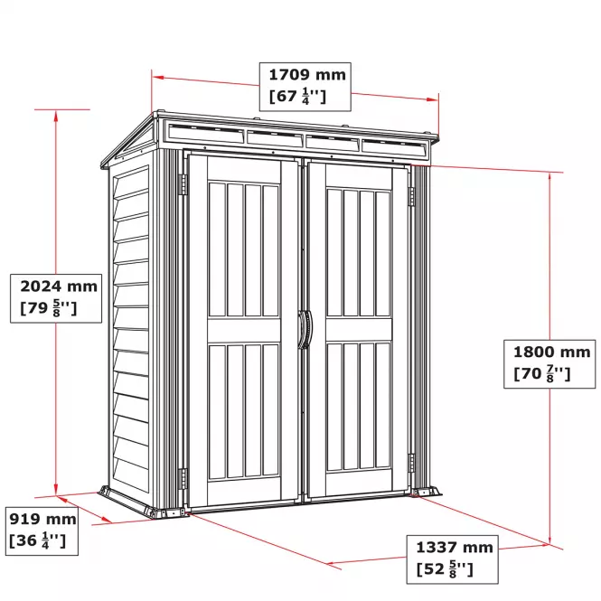 Kertiház Yardmate Pent Plus 5x3