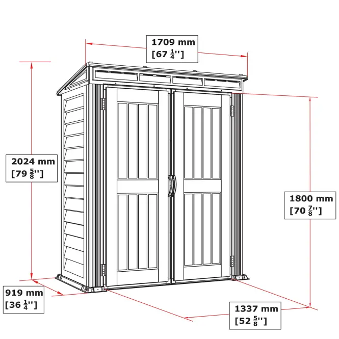 Kertiház Yardmate Pent Plus 5x3,10