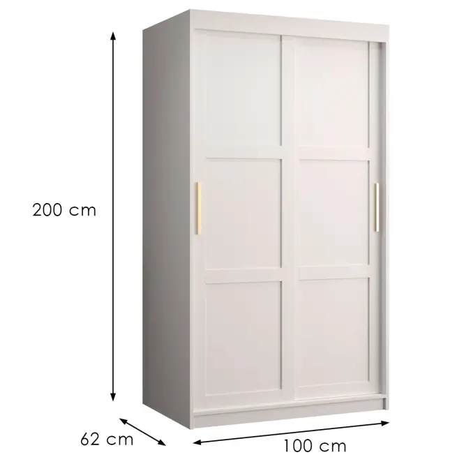 Szekrény Amiro 1 100 fehér/fehér,6