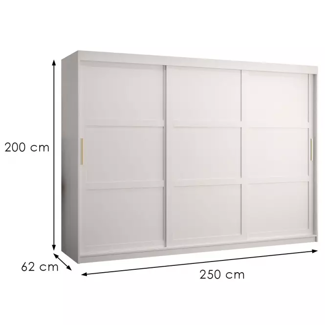 Szekrény Amiro 1 250 fehér/fehér,3