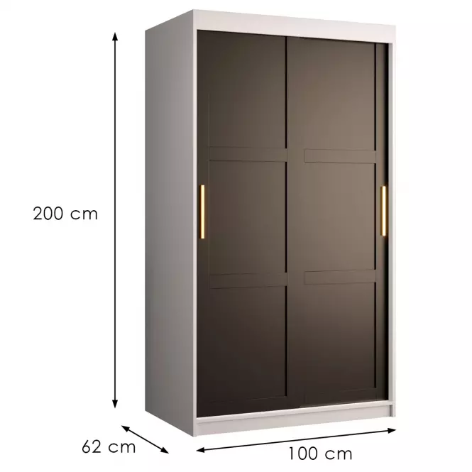 Szekrény Amiro 1 100 fehér/fekete