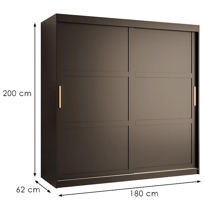 Szekrény Amiro 1 180 fekete/fekete,3